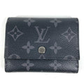 LOUIS VUITTON M12598 Monogram Eclipse Victor Wallet, Compact Trifold Canvas, Black, for Men and Women