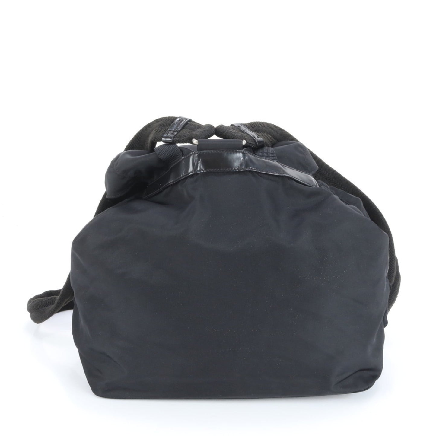 Prada Tessuto Nylon and Leather Backpack in Black for Women