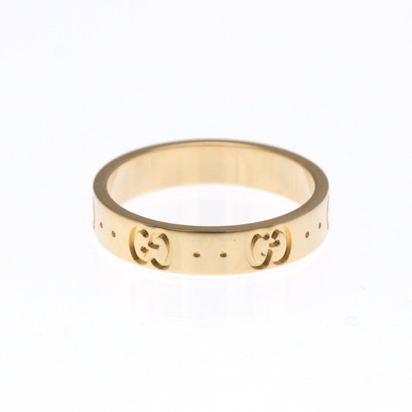 Gucci Icon Pink Gold (18K) Fashion No Stone Band Ring Pink Gold