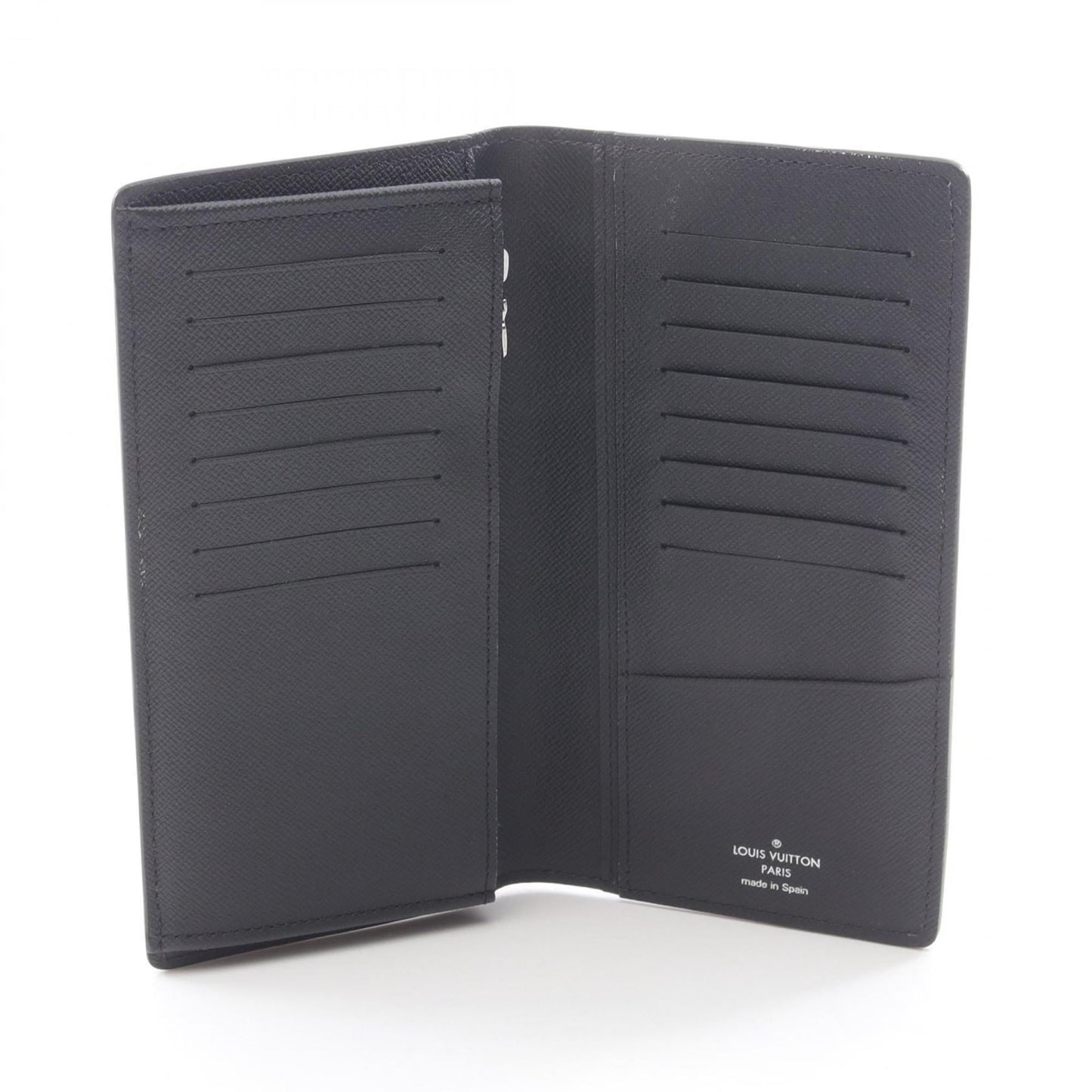 Louis Vuitton Portefeuille Brazza Monogram Eclipse Bi-fold Long Wallet, Men's, Black, M61697