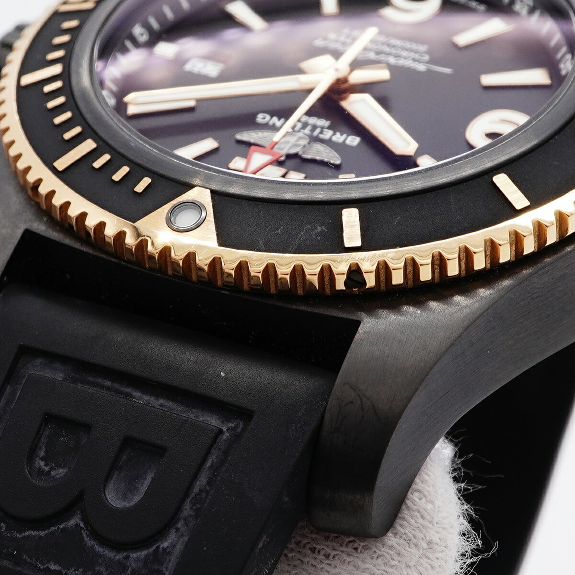 Breitling Superocean Automatic 46 U17368 Black Dial Men's Watch — Very Good