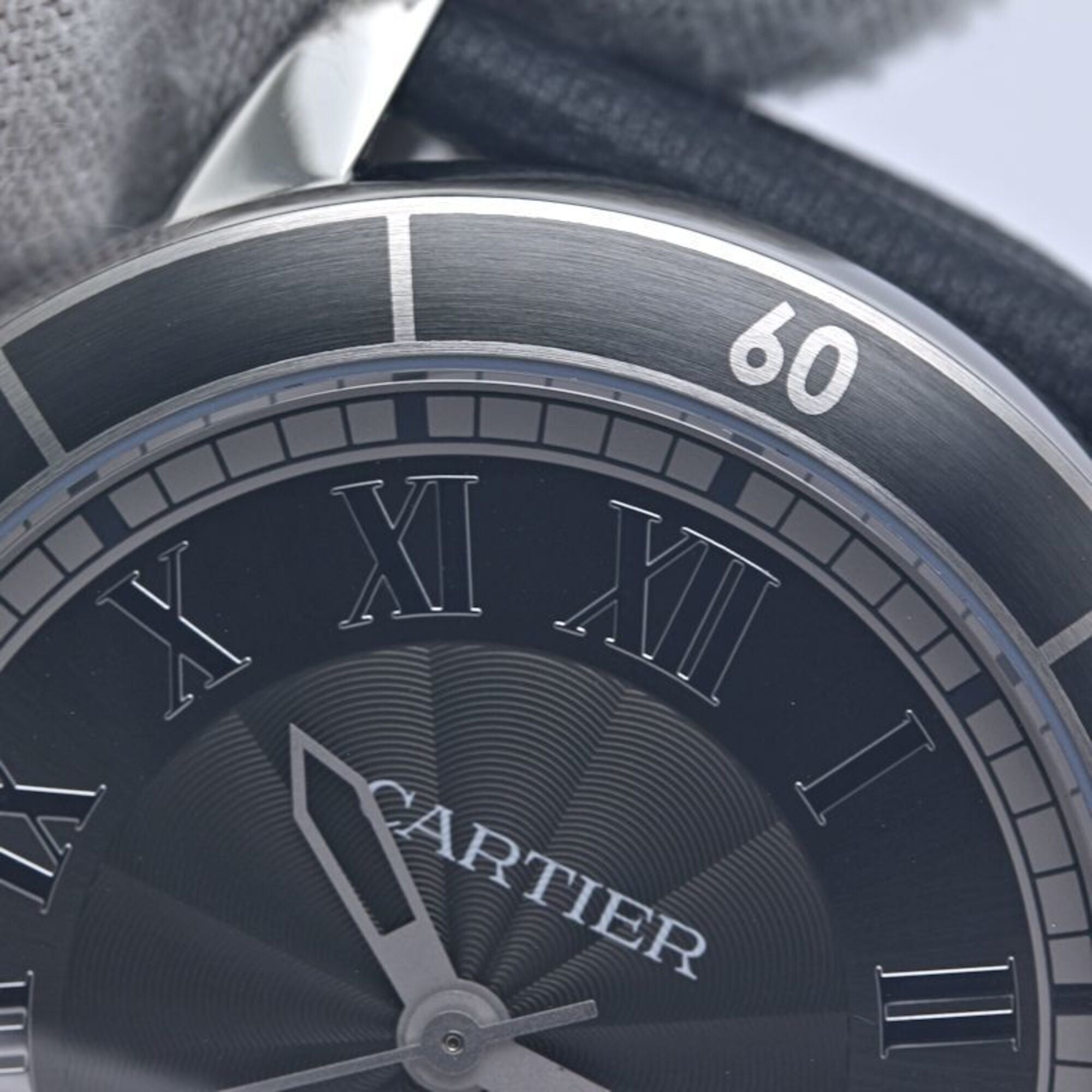 CARTIER Cartier Ronde Croisière de Date WSRN0003 Men's Watch Stainless Steel x Cowhide Leather 40385 — Good