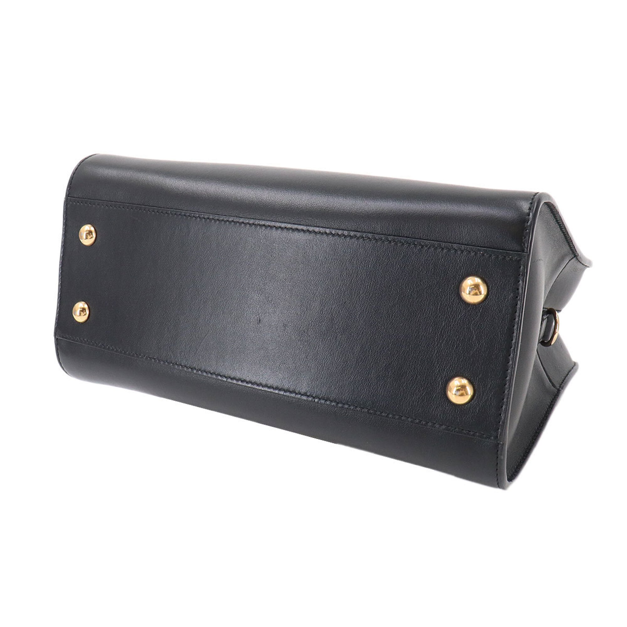 Saint Laurent Baby Cabas 2-way Hand/Shoulder Handbag, Leather, Black, 568853 — Like New