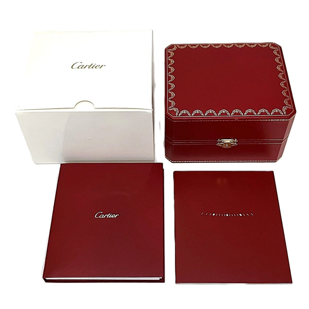 Cartier Clé de watch, total weight 51g, 18K gold, genuine leather strap, automatic movement, white dial, WGCL0010 — Good
