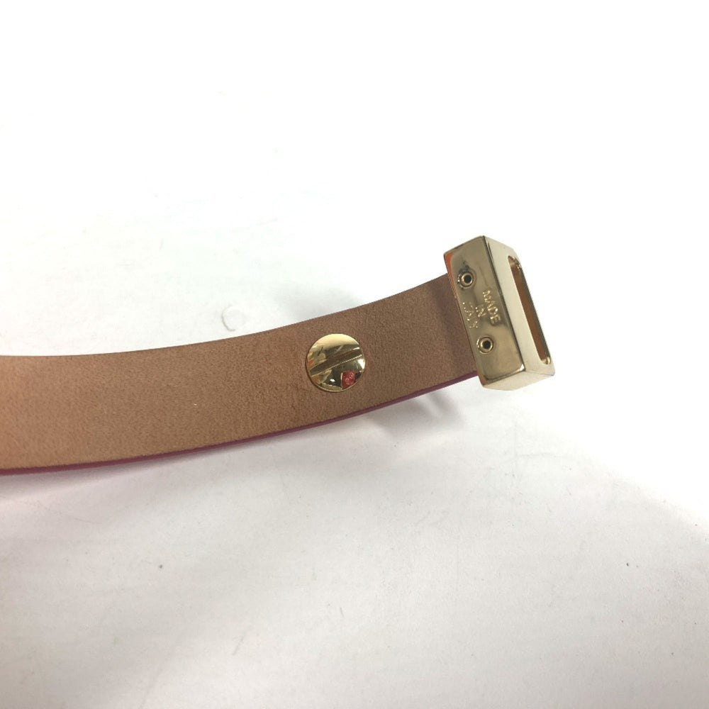 Salvatore Ferragamo Double Gancini Bracelet Leather Women's Pink M-240910-5 — Like New