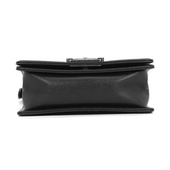 Chanel Chain Shoulder Bag Matelassé Coco Mark Boy Small Caviar Skin A67085 CHANEL Black Handbag Women's — Like New