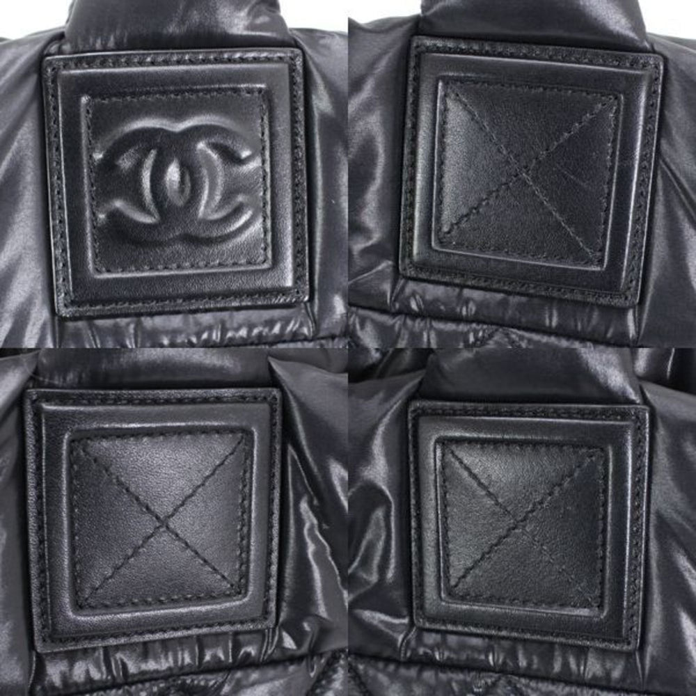 Chanel Coco Cocoon PM Small Tote Bag, Black Nylon with Mark, Women's, KM3144 — Like New