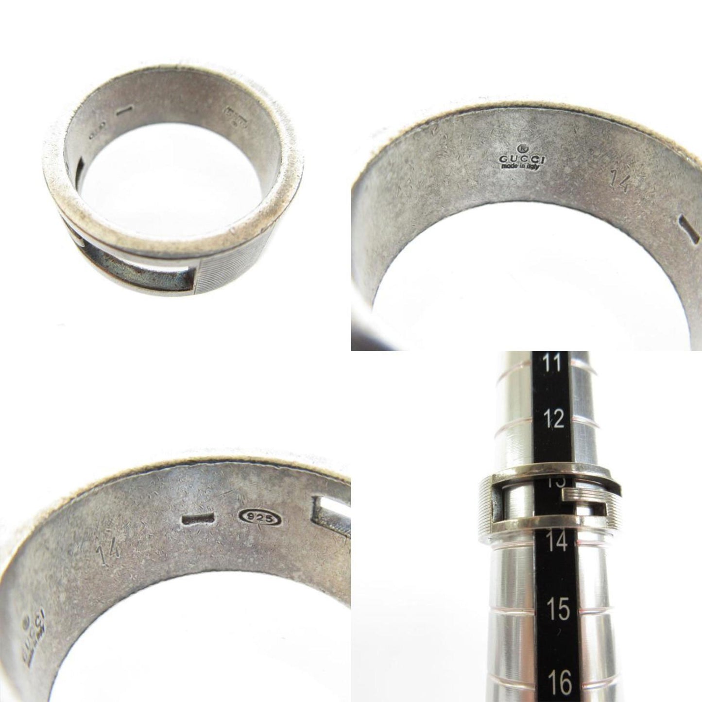 Gucci GUCCI Rings Silver 925 Men's Women's k0023
