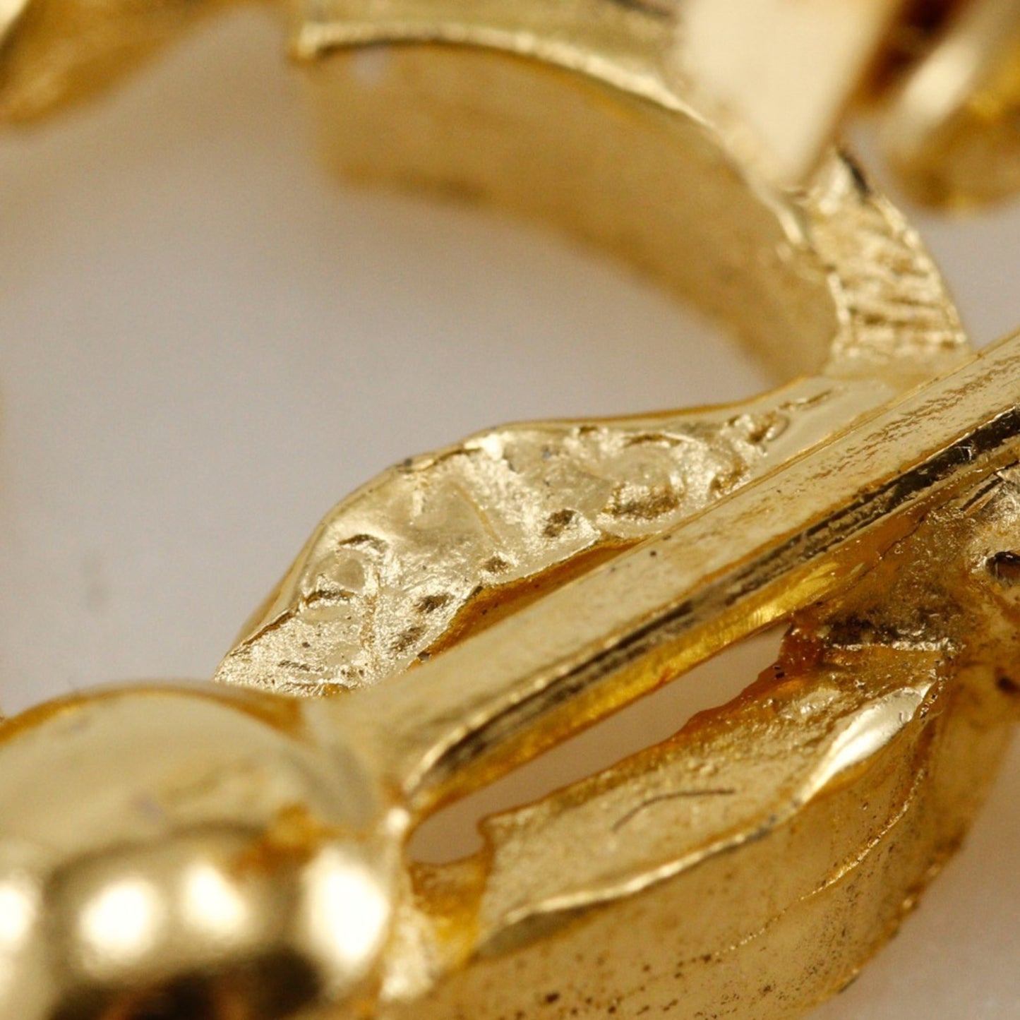 CHANEL COCO Mark Earrings, Gold Plated, Approx. 7.0g, Mark, Women's