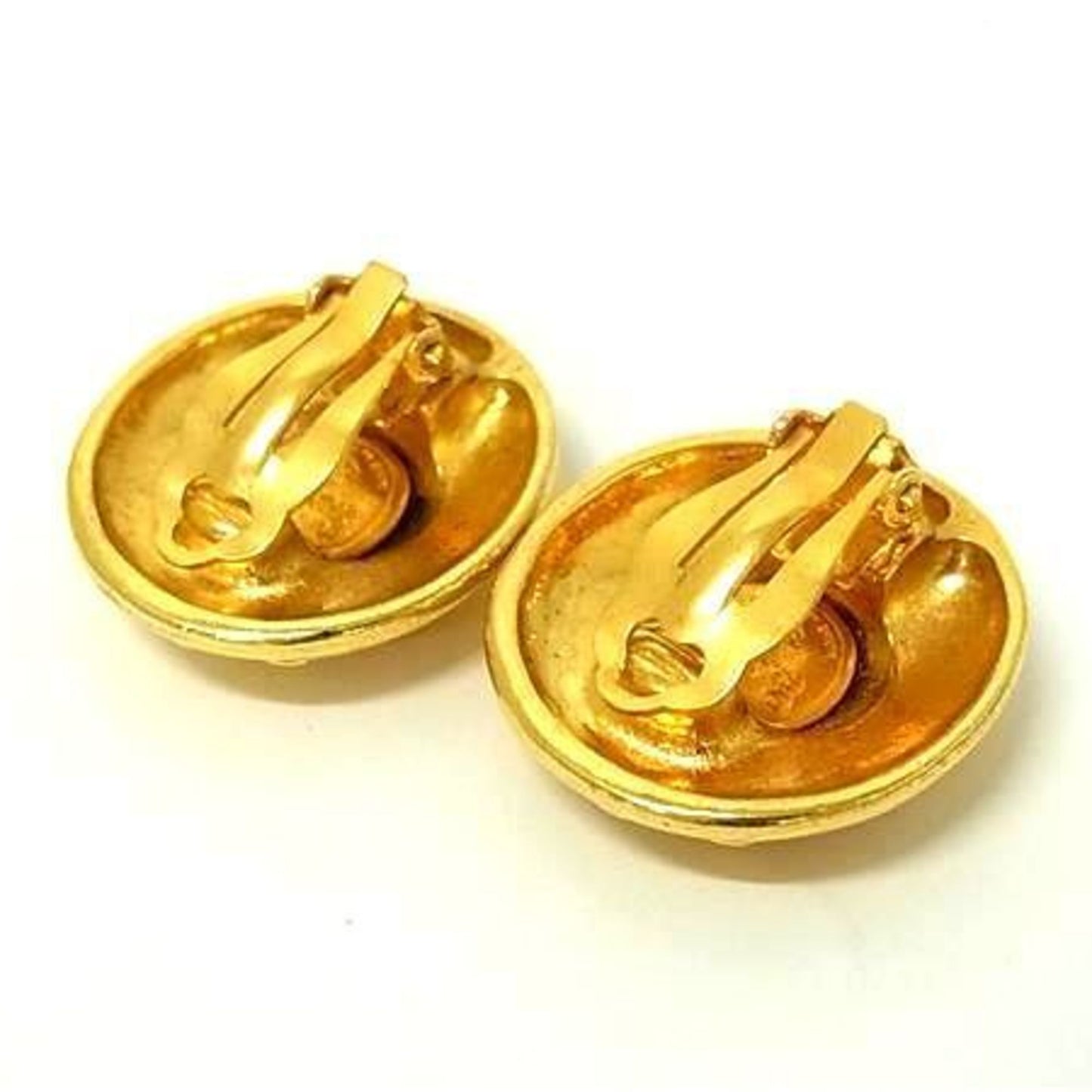 CHANEL Coco Mark Clip-on Earrings - Gold Metal for Women