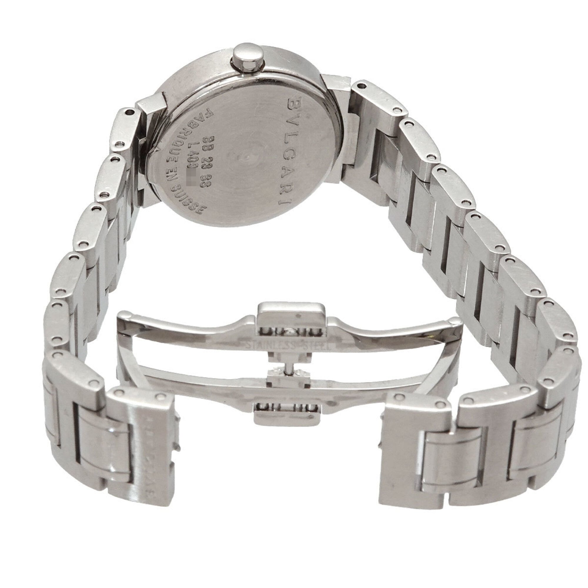 BVLGARI BB23SS Women's Watch Date Silver Quartz — Very Good
