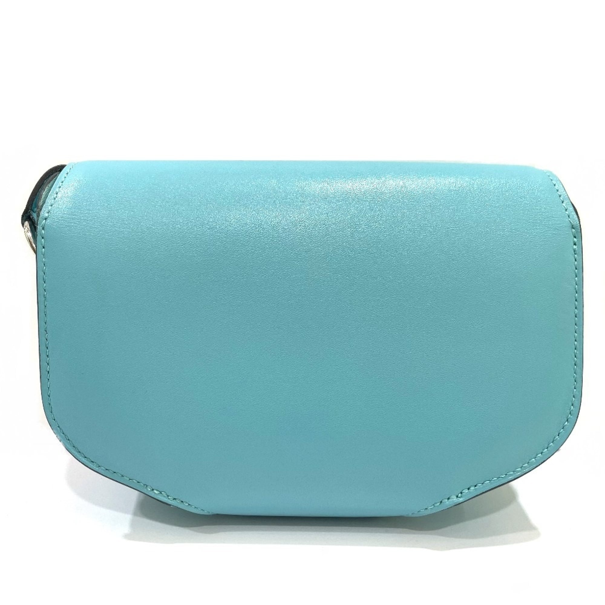 HERMES Mini Cherche Midi 2-Way Handbag/Shoulder Bag, Tadelakt, Boys, Blue Atoll — Like New