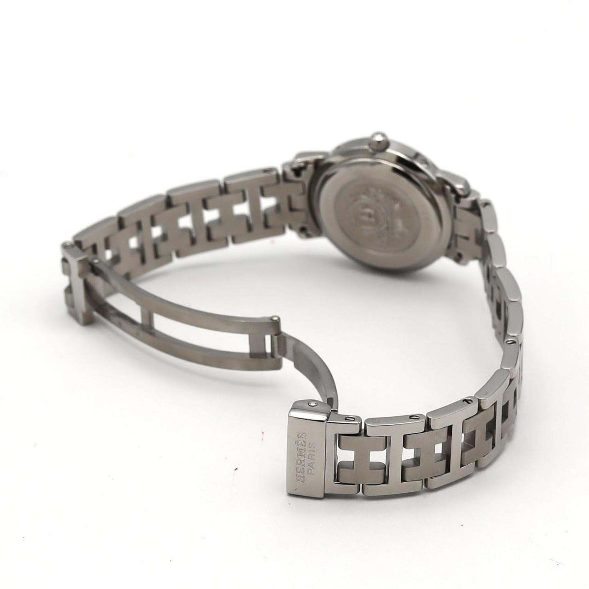 Hermes Clipper CL4.210 SS Quartz Watch — Very Good