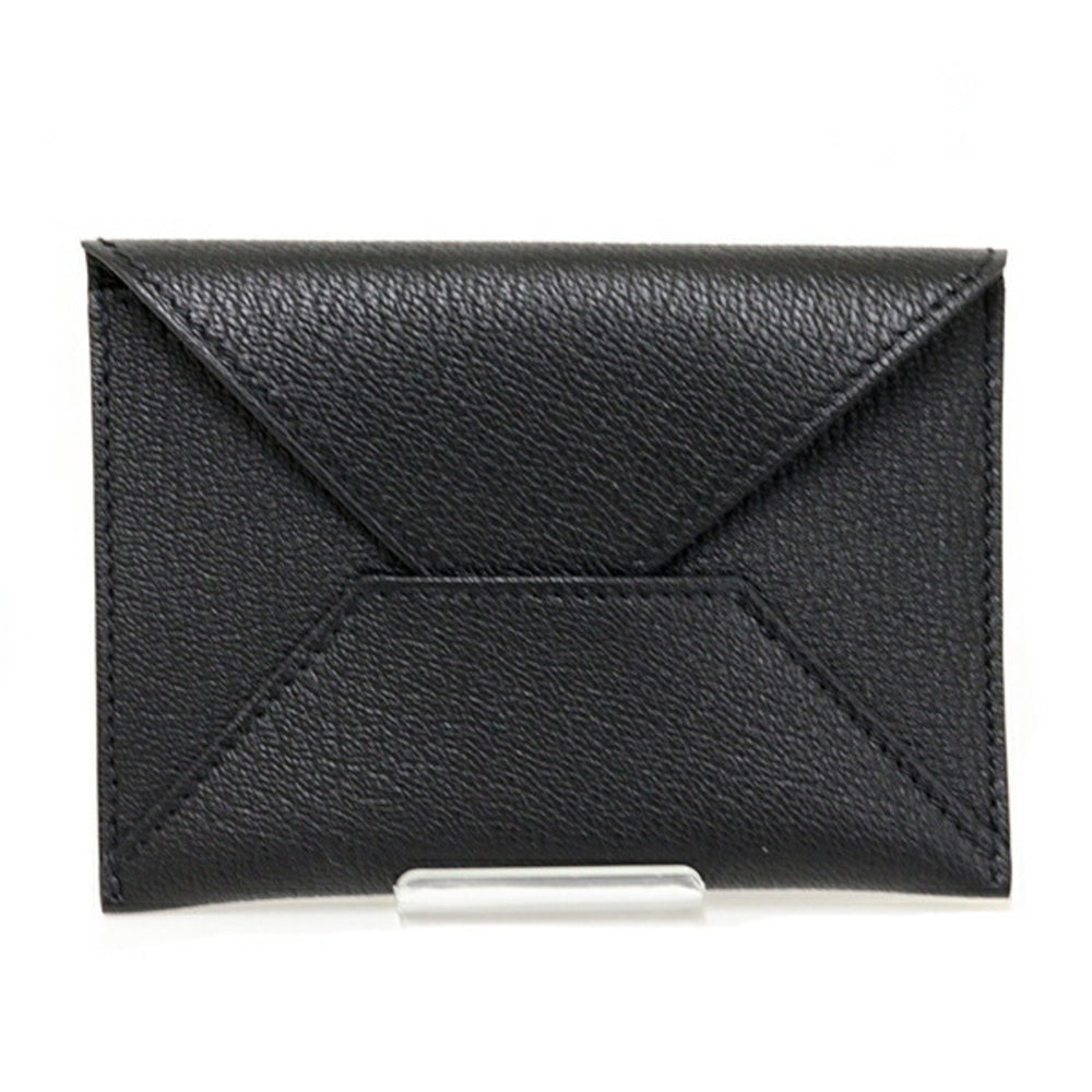 Hermes HERMES Pouch "Envelope" MM Card Case Chevre Mysore H032790CA89 Black — Like New