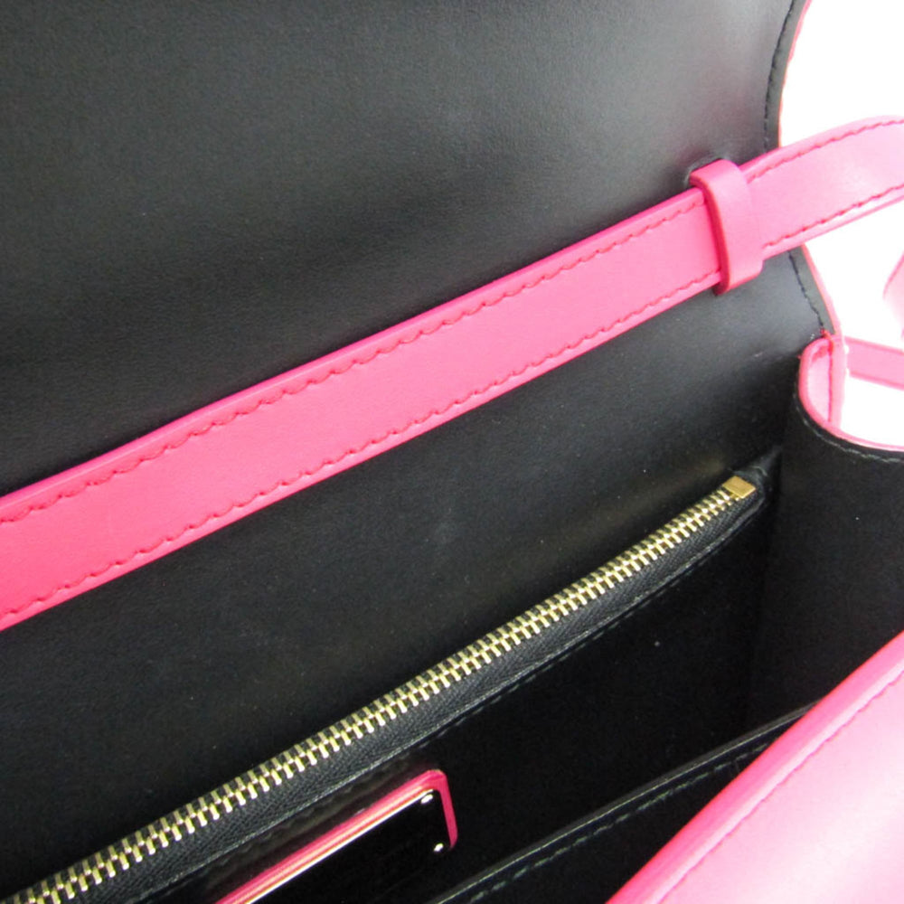 Salvatore Ferragamo Vara FZ-21 O001 Women's Leather Shoulder Bag Pink — Like New