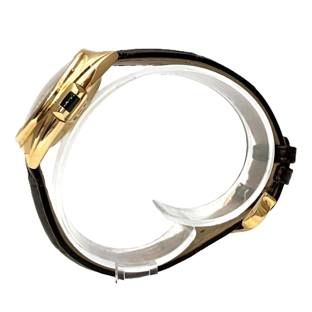 Cartier Clé de watch, total weight 51g, 18K gold, genuine leather strap, automatic movement, white dial, WGCL0010 — Good