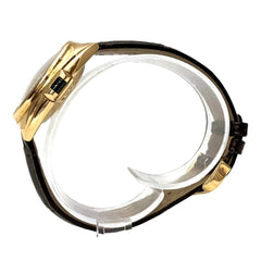 Cartier Clé de watch, total weight 51g, 18K gold, genuine leather strap, automatic movement, white dial, WGCL0010 — Good