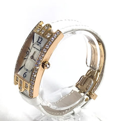 HARRY WINSTON 330 LQWL.M D3.1 Diamond Bezel Lady Avenue C Women's Watch, 18K Gold, Au750, White — Very Good