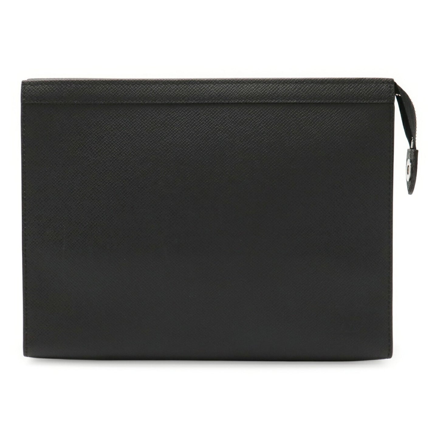 LOUIS VUITTON Taiga Pochette Voyage MM Second Bag/Clutch Bag in Calfskin Leather, Noir Black, M30547