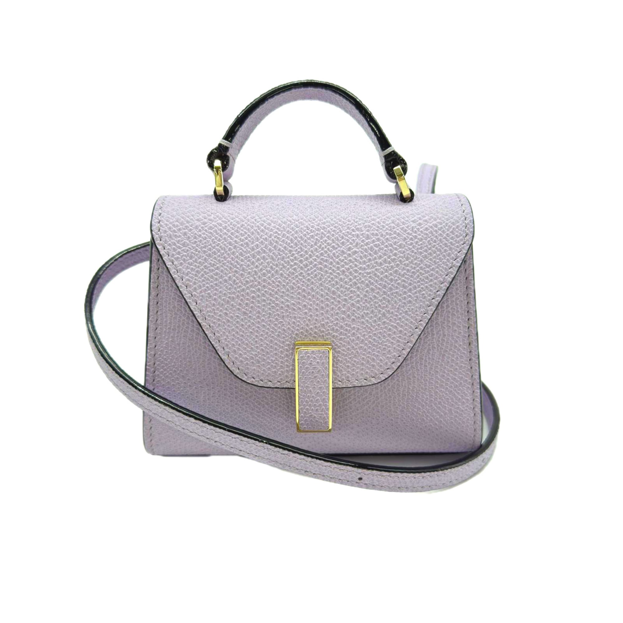Valextra Iside Belt Mini Bag SGES0061028 Shoulder Purple Calf Leather Women's — New - Store Return