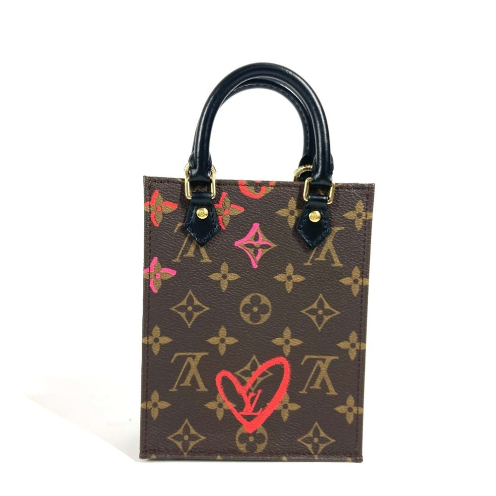LOUIS VUITTON M80839 Monogram Fall in Love China Limited Petite Sac Plat Bag Handbag Crossbody Shoulder Canvas Women's Brown — Like New