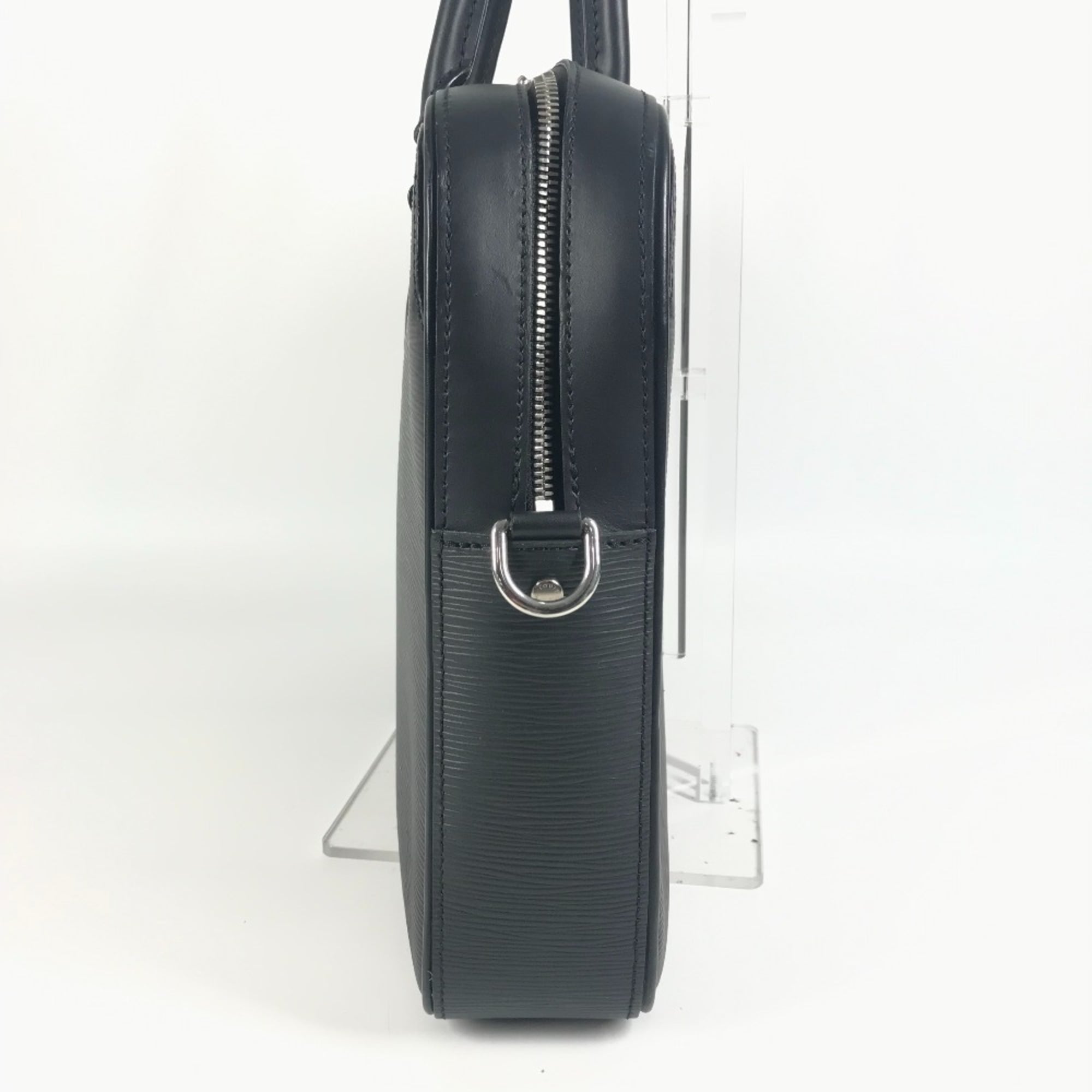 LOUIS VUITTON M54404 Epi Dandy Briefcase MM Handbag, Tote Bag, Document Business Leather, Men's, Noir Black
