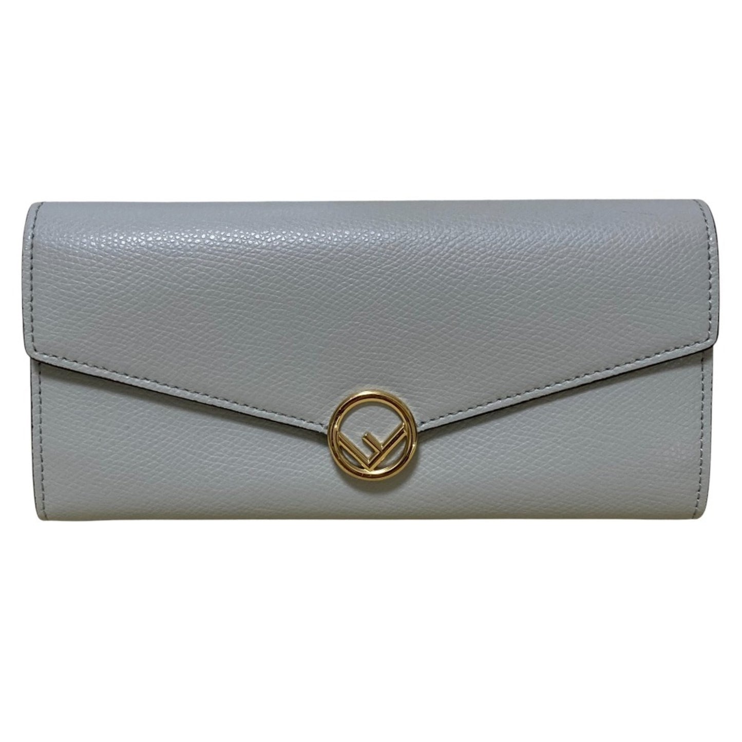 FENDI F is Fendi Continental Wallet, Light Gray, Women's