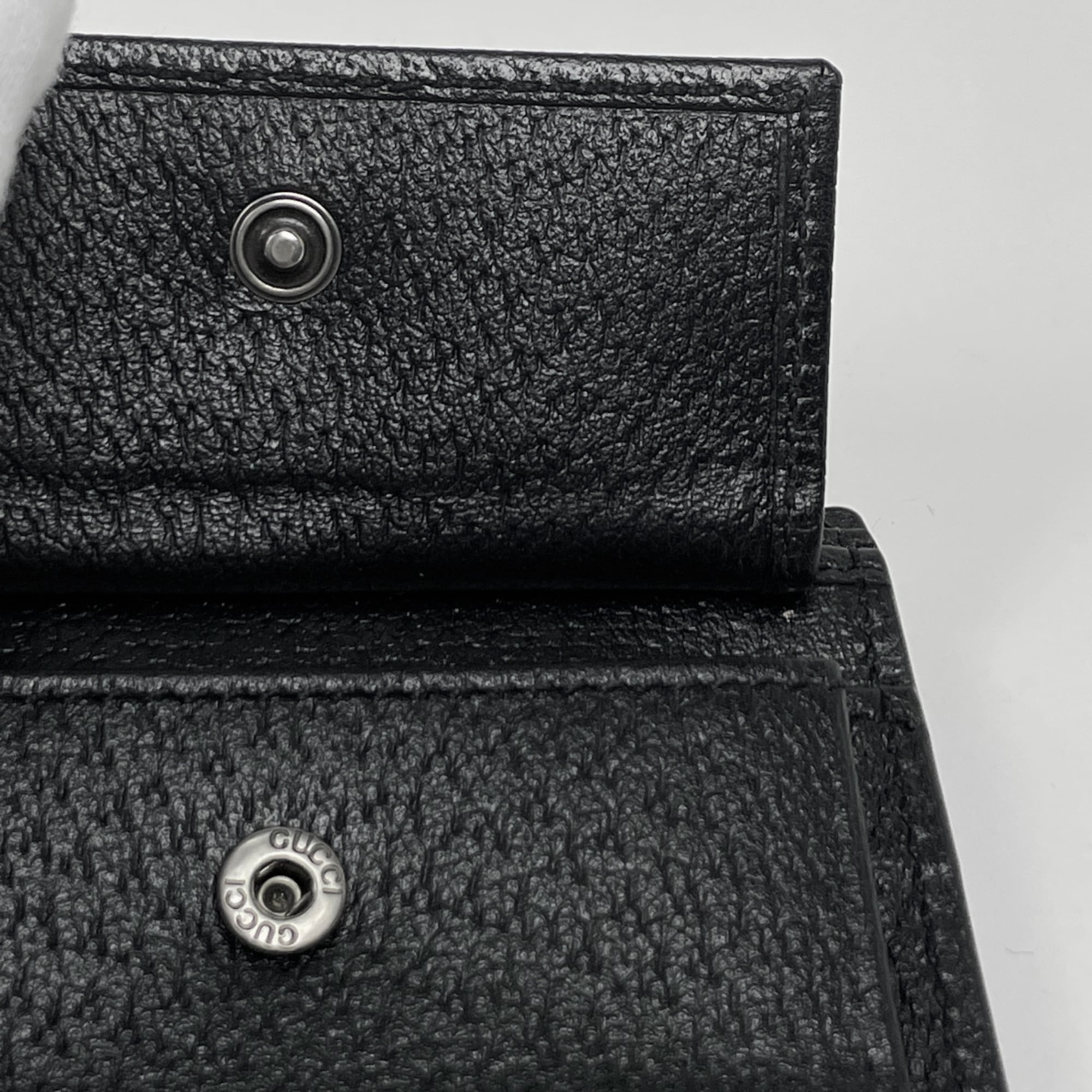 Gucci GG Pattern Off the Grid Bifold Wallet with Bill Compartment and Coin Purse, Nylon Canvas, Black, 625574, Women's