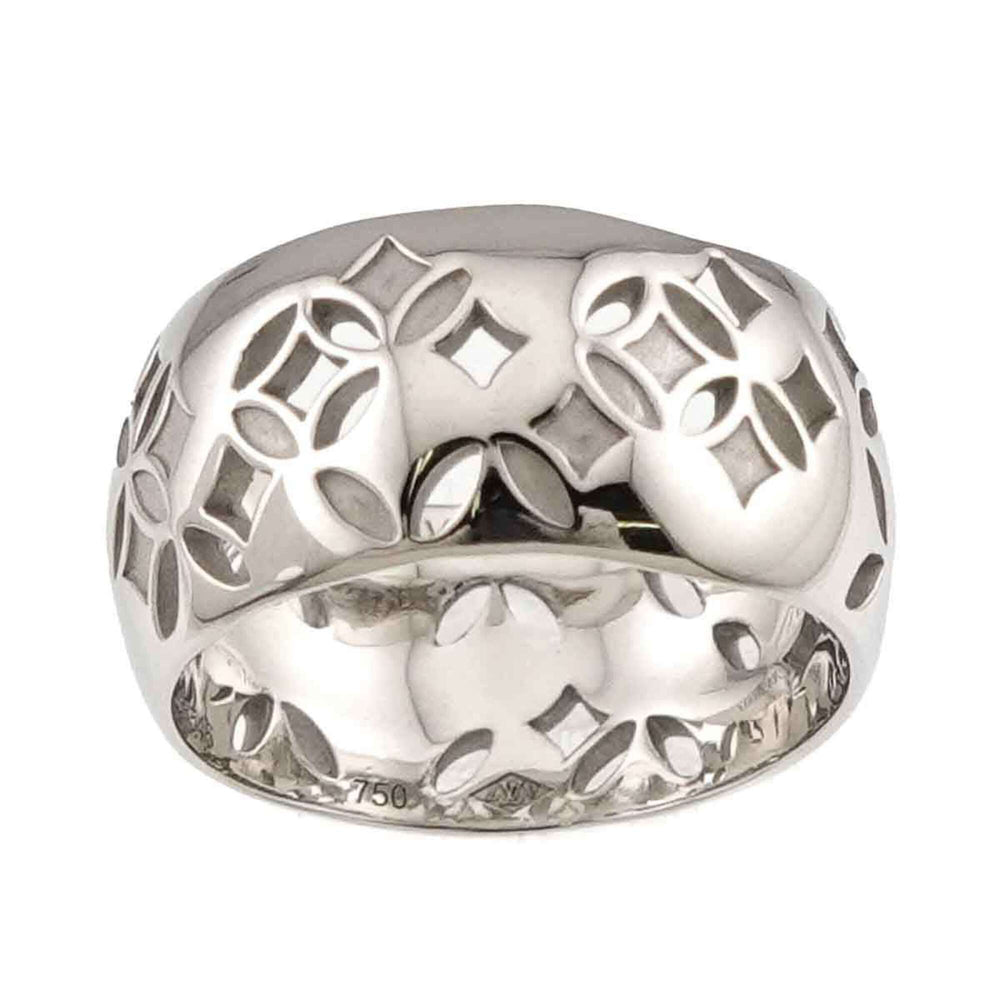 Louis Vuitton Petite Bague Galea Ring #47, 18K WG (White Gold 750) — Like New