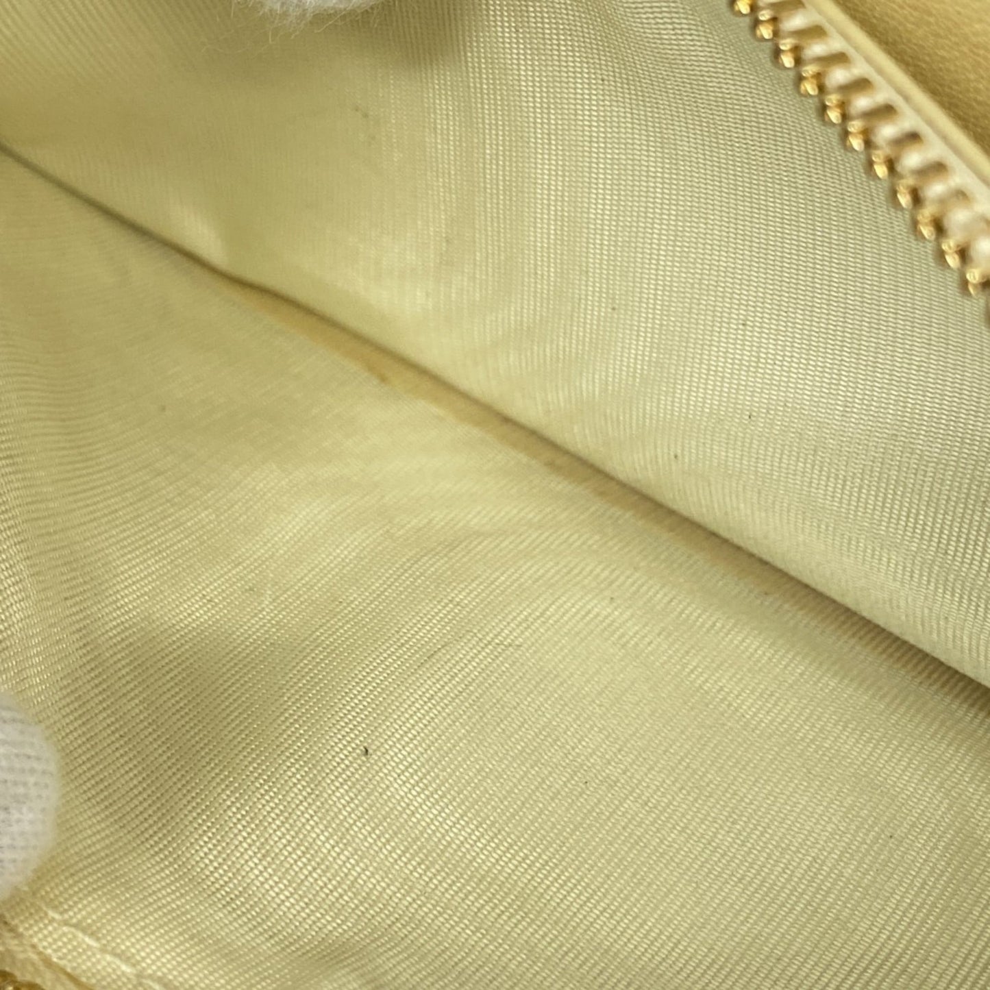 Christian Dior Cannage Enamel Long Wallet, Yellow, Women's