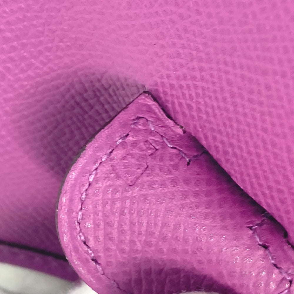 HERMES H logo punched Evelyn II GM shoulder bag, Epson, women's, cyclamen, purple, like new — Like New