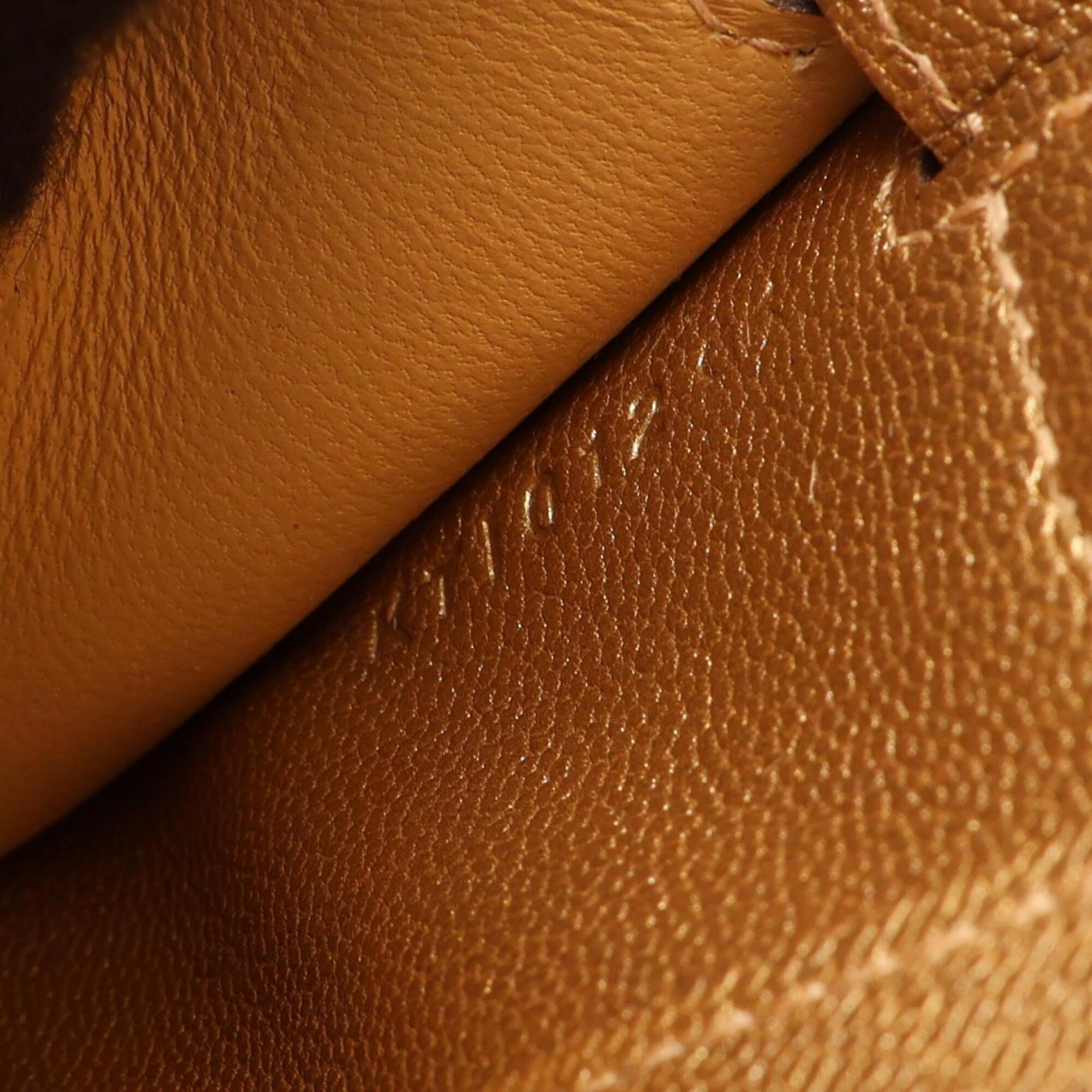 Hermes Kelly To Go Dore Shoulder Bag/Handbag, Chevre Shamkira Leather, Women's, Gold Tone — New - Store Return