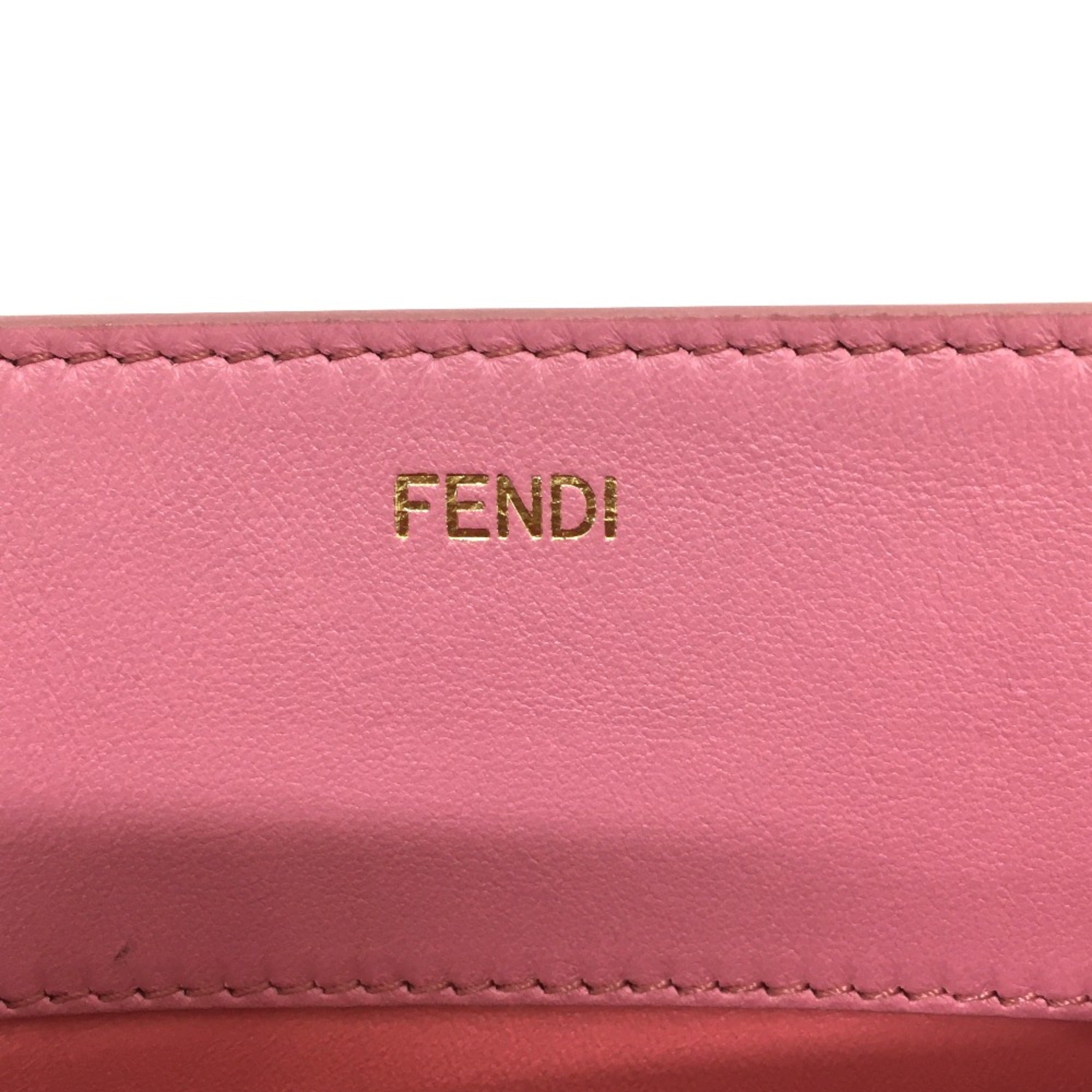 Fendi 7AR907 bag pocket flat Pouch pink — Like New