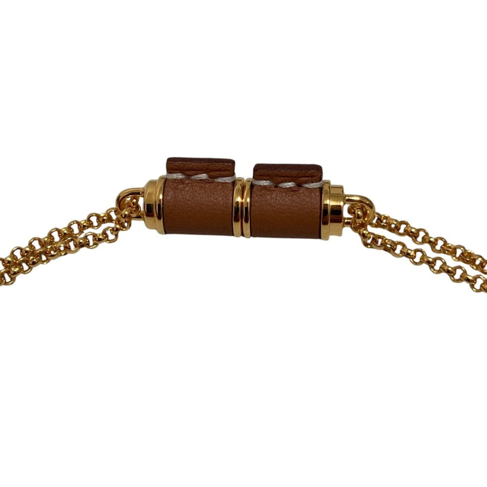 HERMES Charnière PM Necklace, Gold Color, Women's — Like New