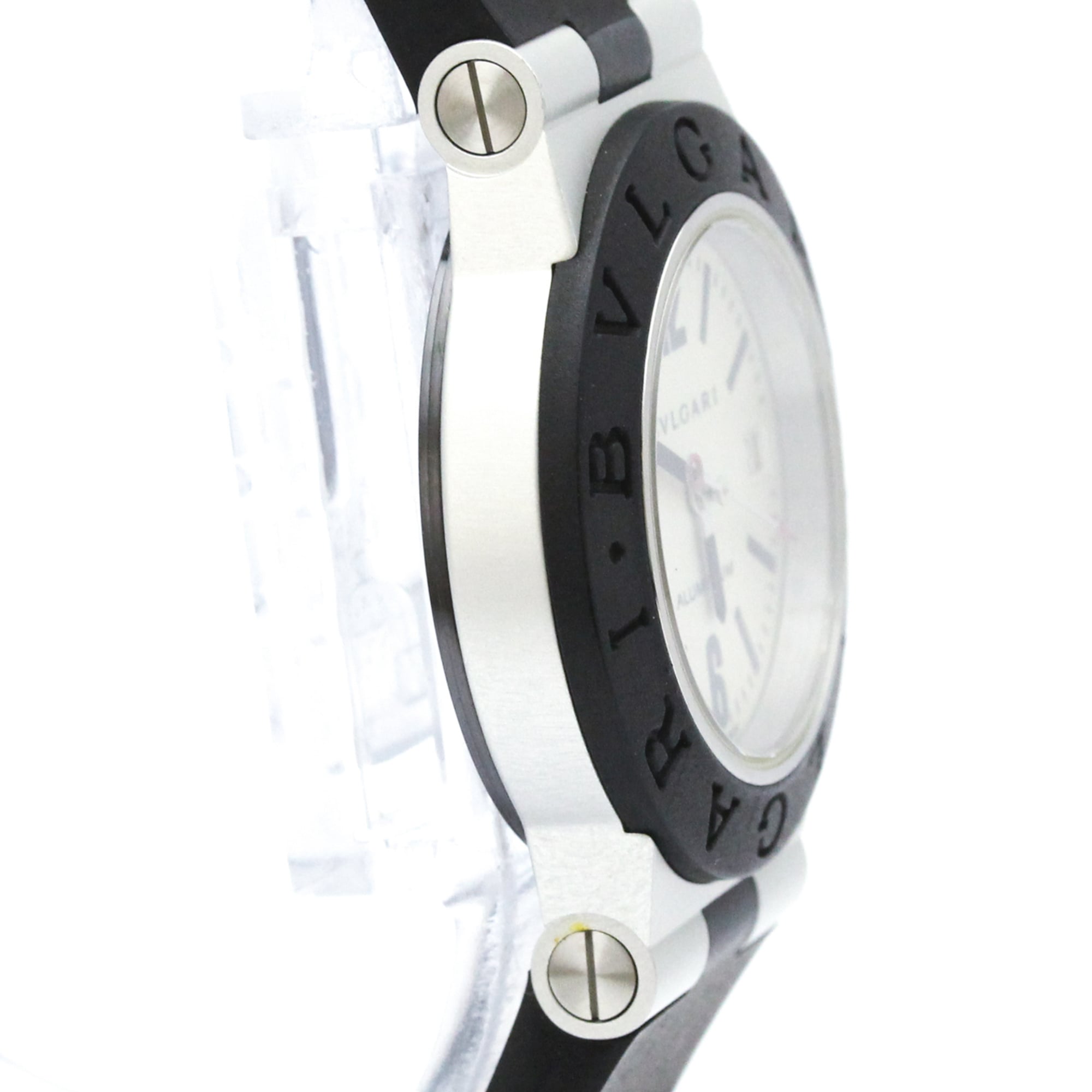 BVLGARI Aluminum Rubber Quartz Ladies Watch AL29A — Very Good