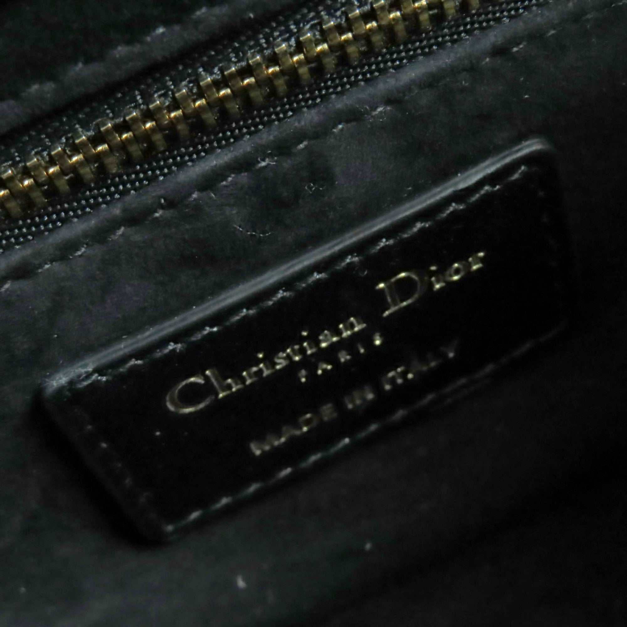 Christian Dior Cannage Lady 95.22 Mini Lambskin 2-Way Handbag/Shoulder Bag, Black, Gold Hardware, Dust Bag Included, Made in Italy — Like New