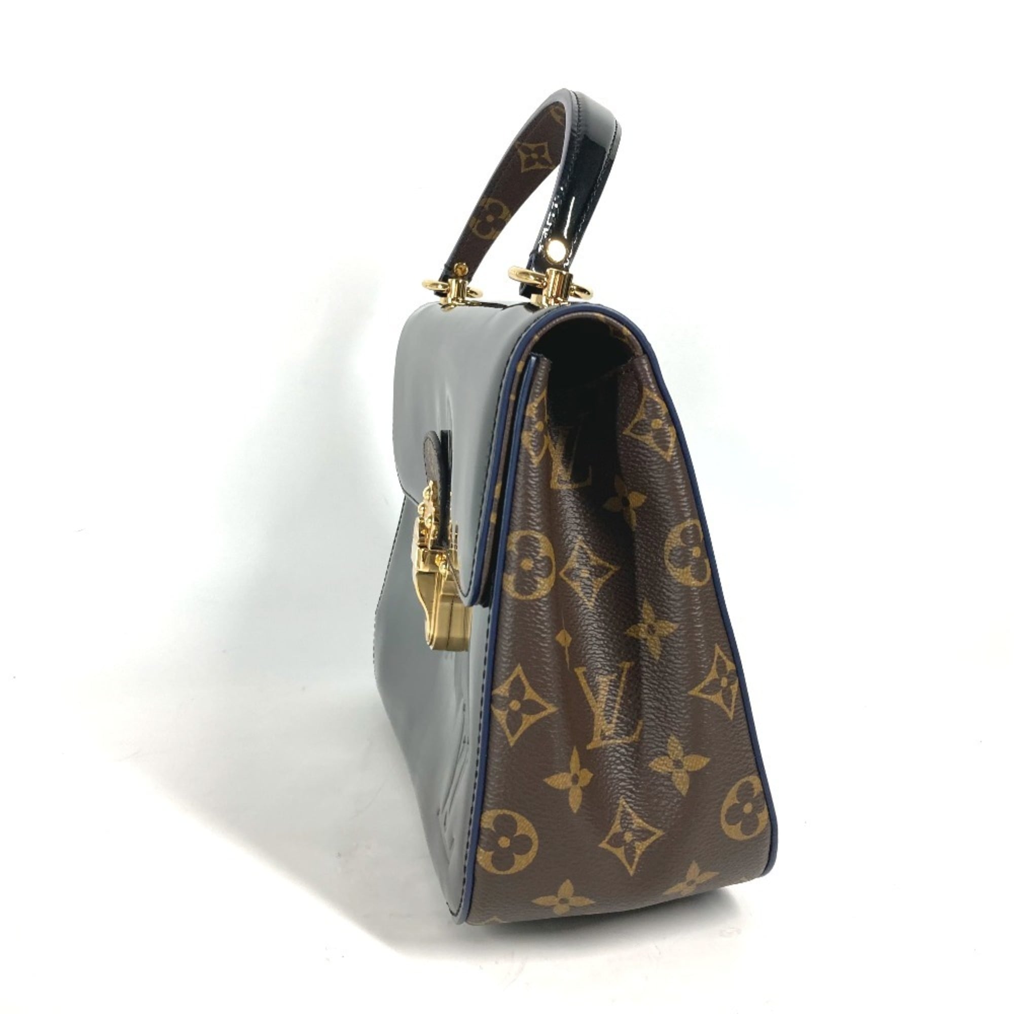 LOUIS VUITTON M53353 Monogram Cherrywood PM Handbag Patent Leather Canvas Women's Black G-240810-17 — Like New