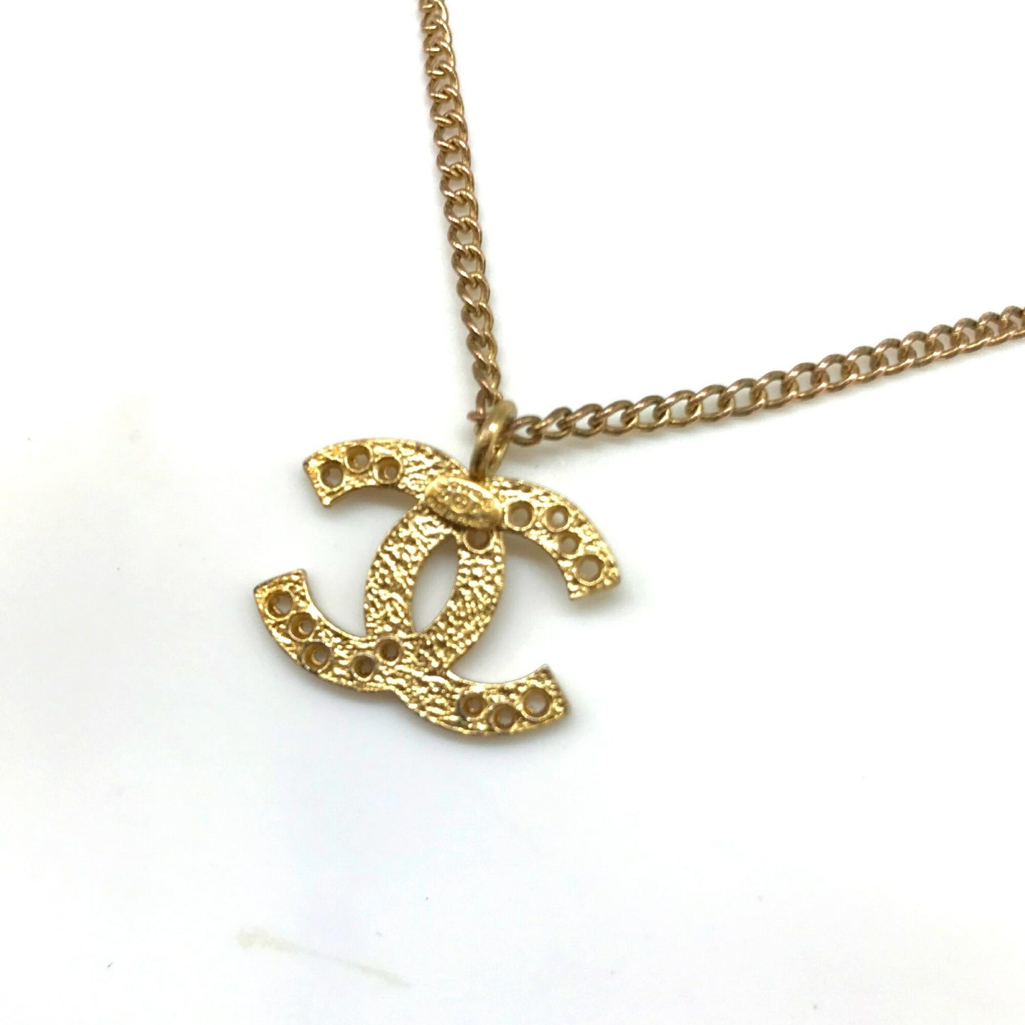 Chanel Necklace Coco Mark Star Pendant Gold 01P CHANEL