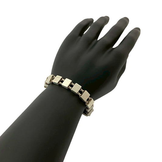 GUCCI Square Chain Bracelet in Sterling Silver (925) Bangle, 47967