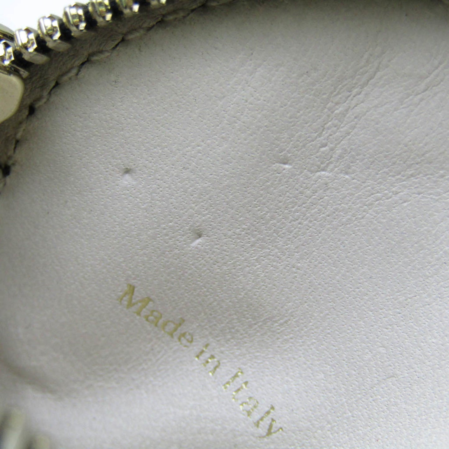 Valextra Round Type Men,Women Leather Coin Purse/coin Case Black