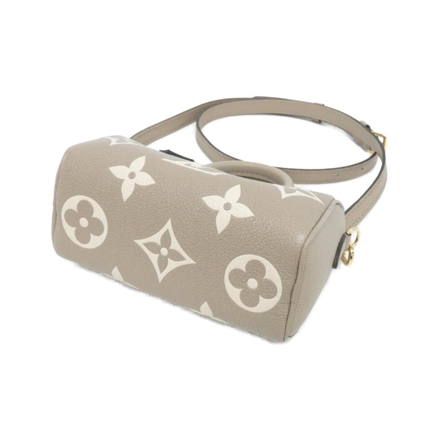 Louis Vuitton Two-Tone Monogram Empreinte Nano Speedy Boston Bag M82890