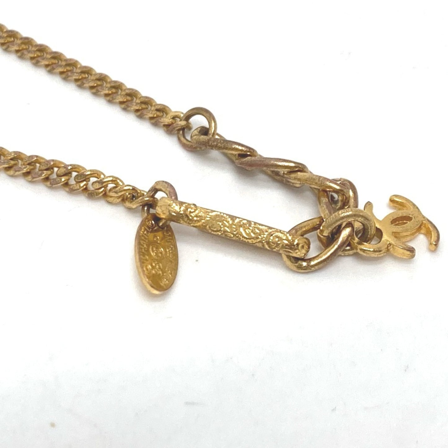 CHANEL 98P Coco Mark Soccer Accessory Bracelet Metal Women's Gold