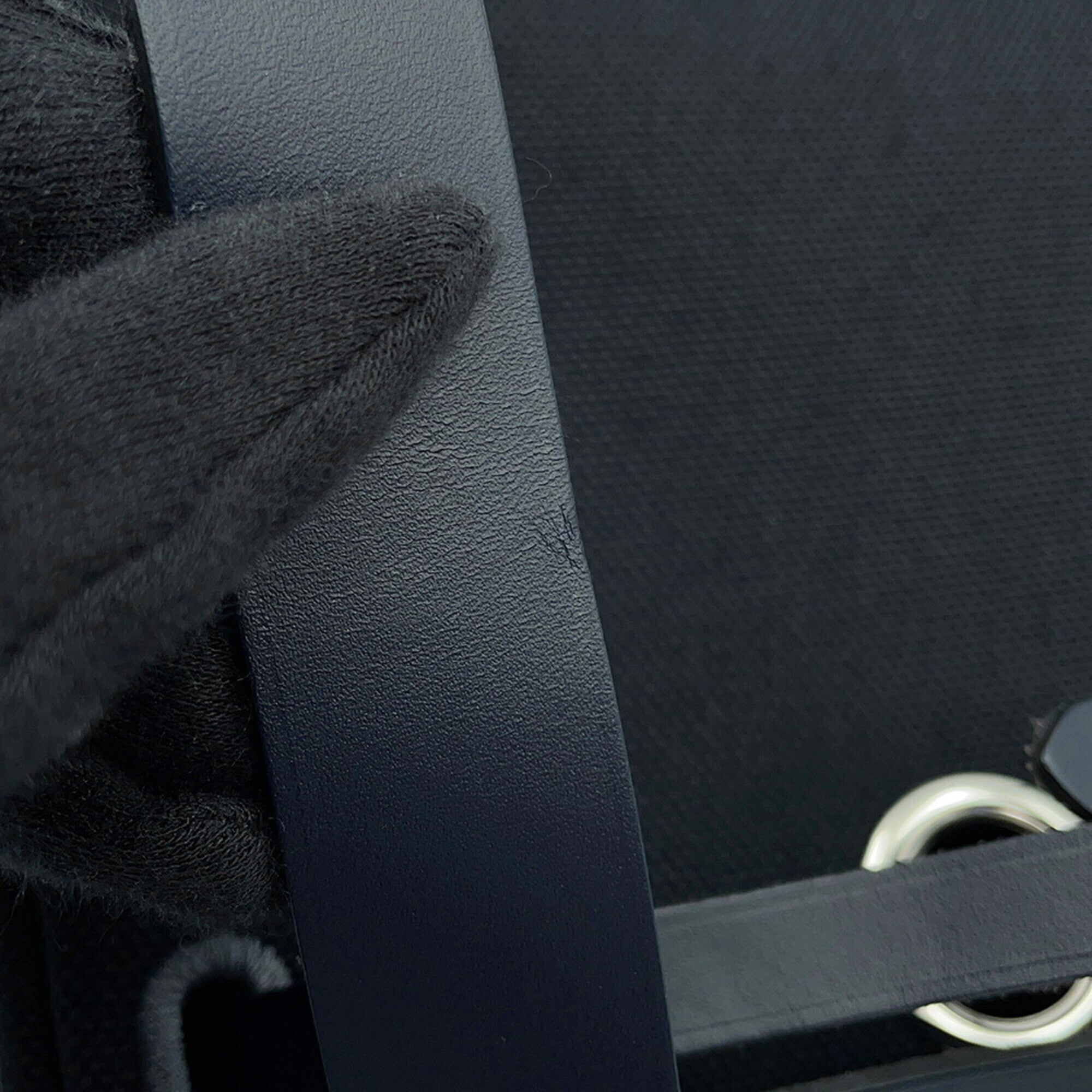 Hermes Shoulder Bag Herbag Zip Mini Black Blue Indigo Toile Military Vache Hunter K Stamp Handbag HERMES — Like New