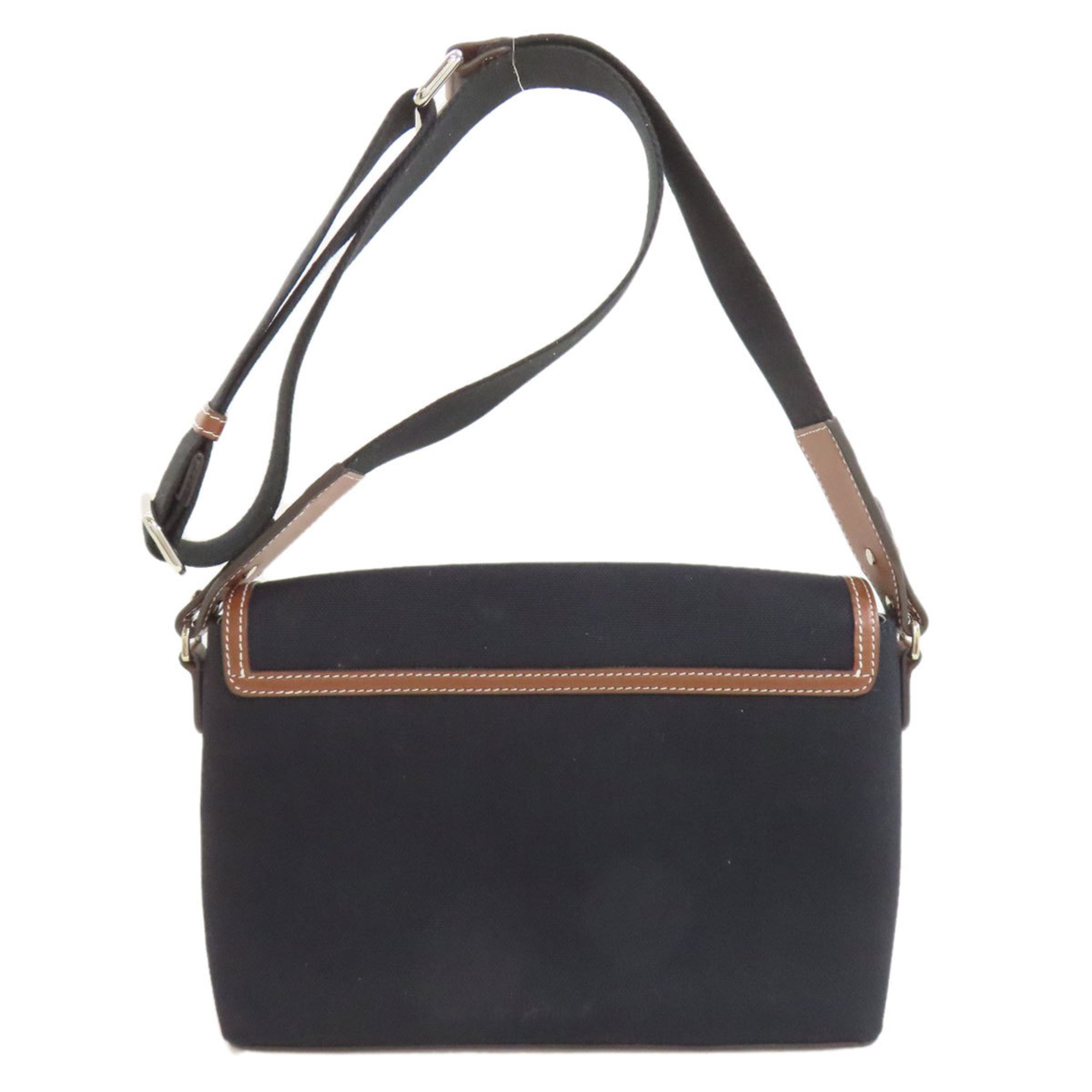 Burberry logo shoulder bag canvas/leather women's BURBERRY