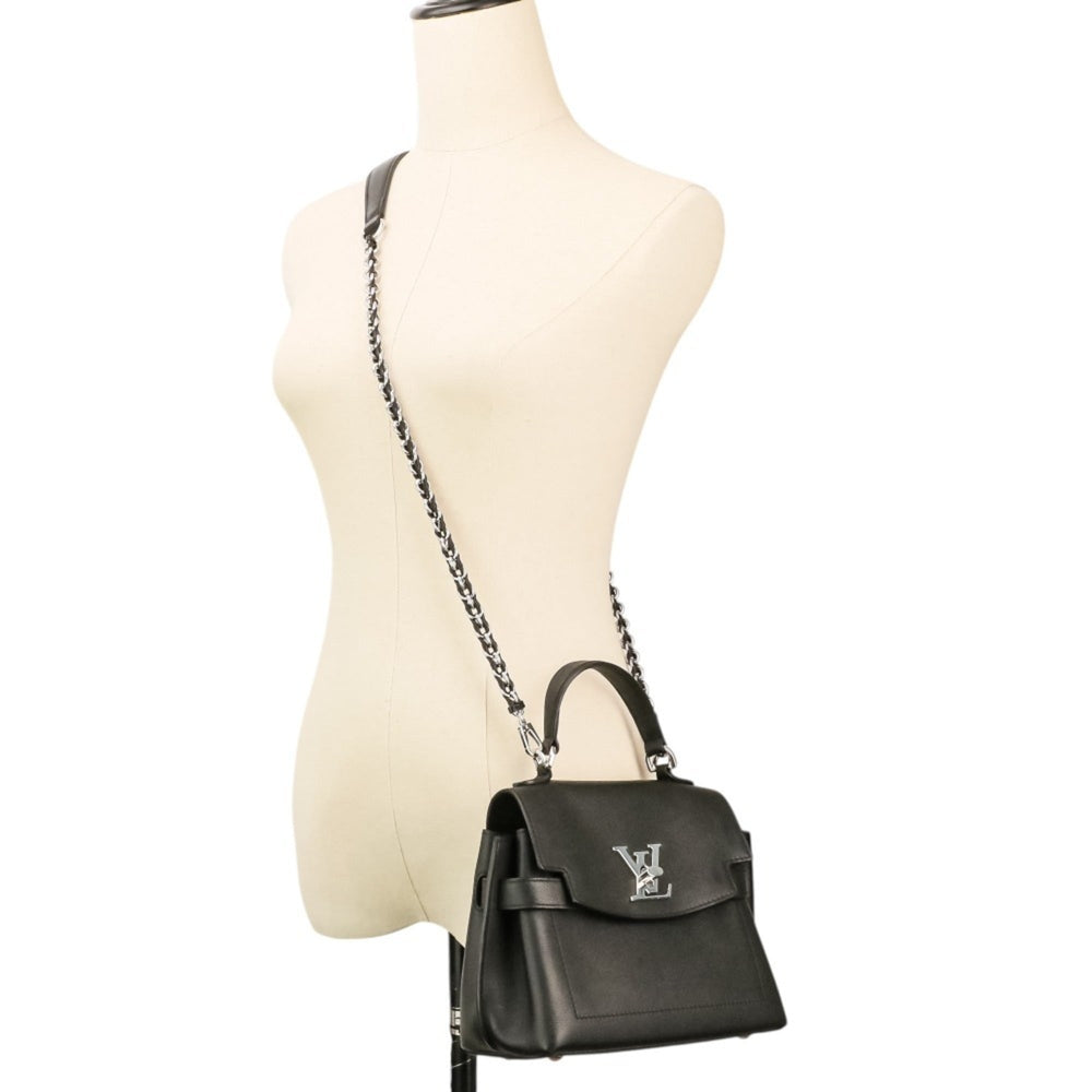 Louis Vuitton Lockme Ever MINI 2-way Leather Handbag/Shoulder Bag M20997 Black Women's — Like New