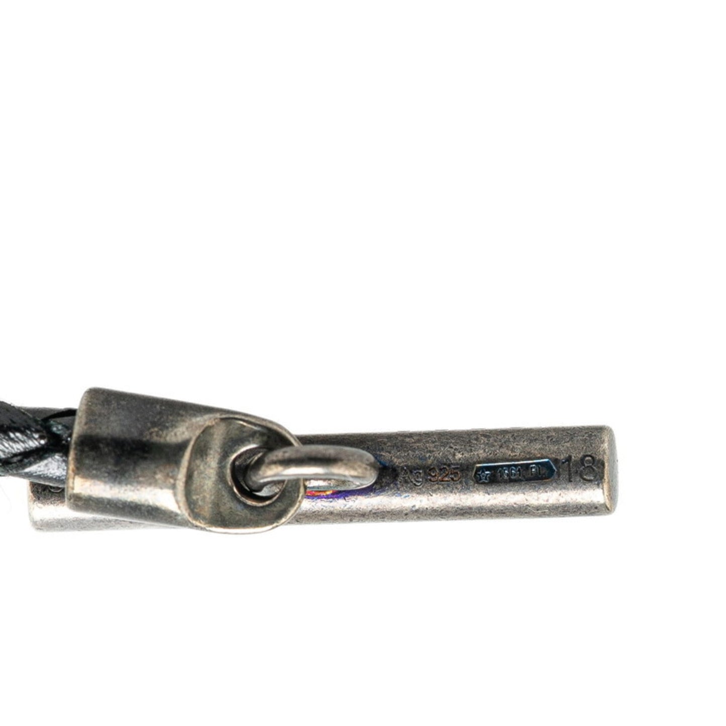 Gucci Horsebit Choker #18 Black Leather SV925 Silver Women's GUCCI