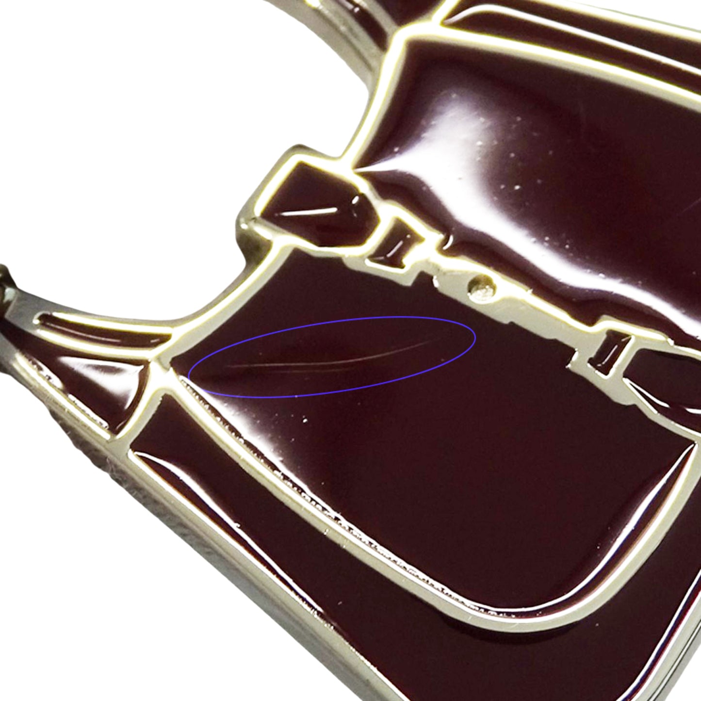 Gucci Jackie Metal Bag Charm for Women, Bordeaux 837066, Champagne Gold Mini