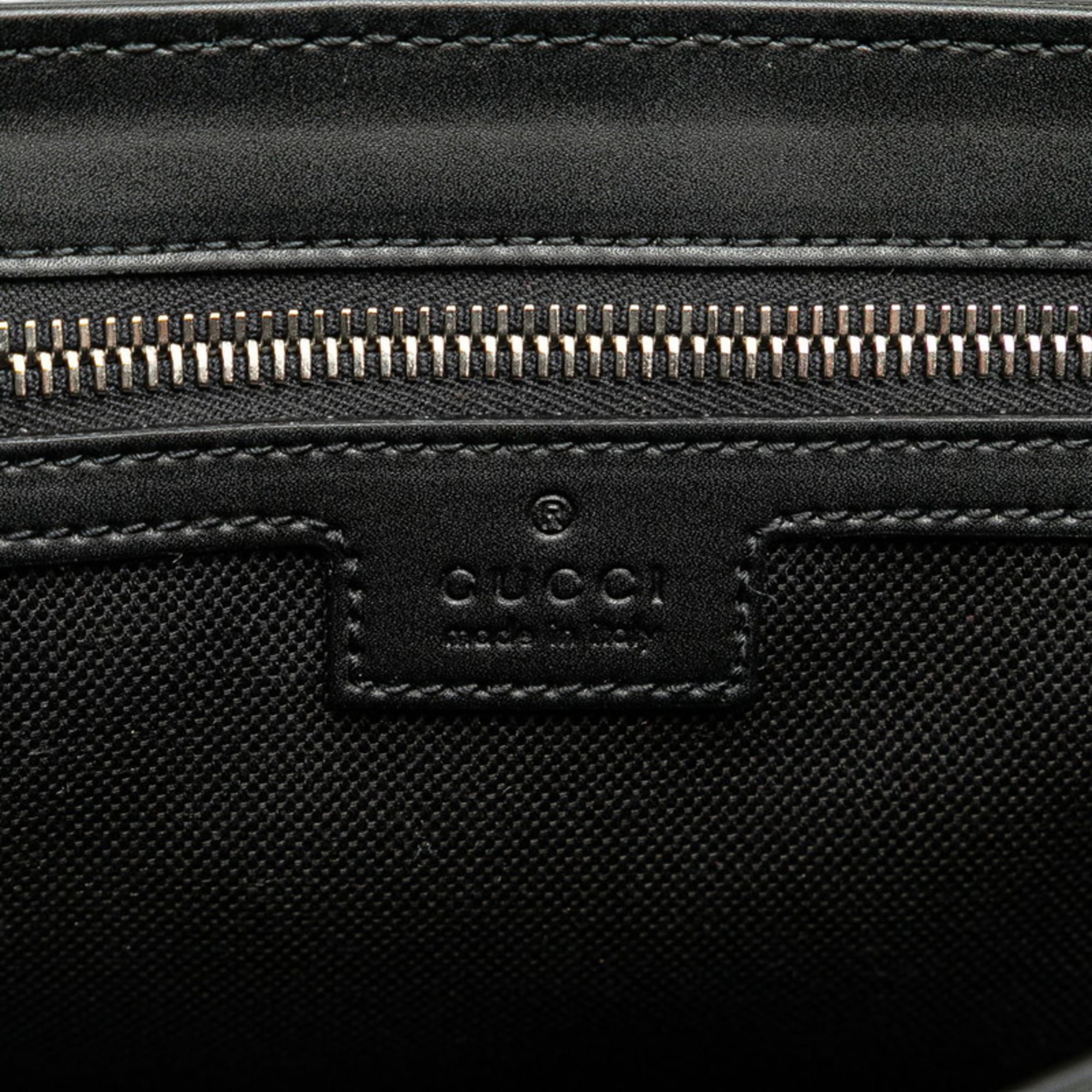 Gucci GG Supreme Shoulder Bag/Crossbody Bag 771167 Black Leather Women's GUCCI