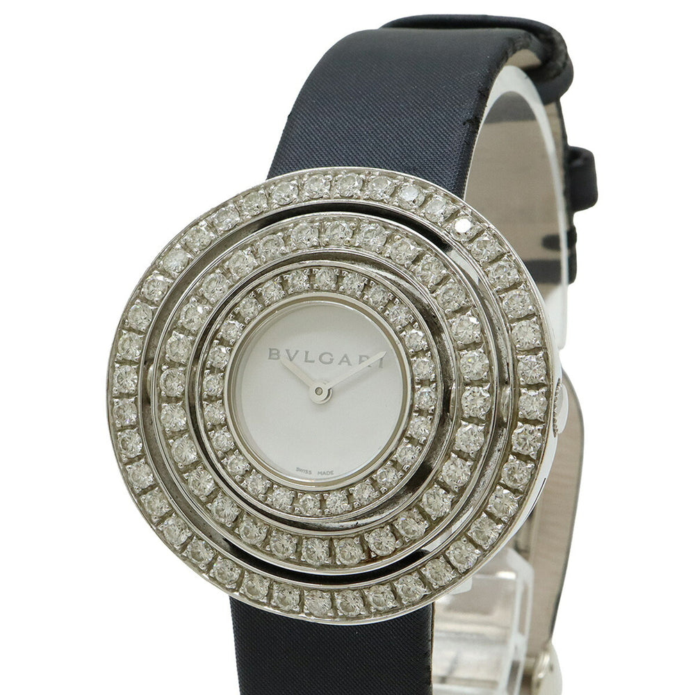 BVLGARI Astrale Cerchi White Dial Diamond Bezel Women's Quartz Watch AEW36G — Good
