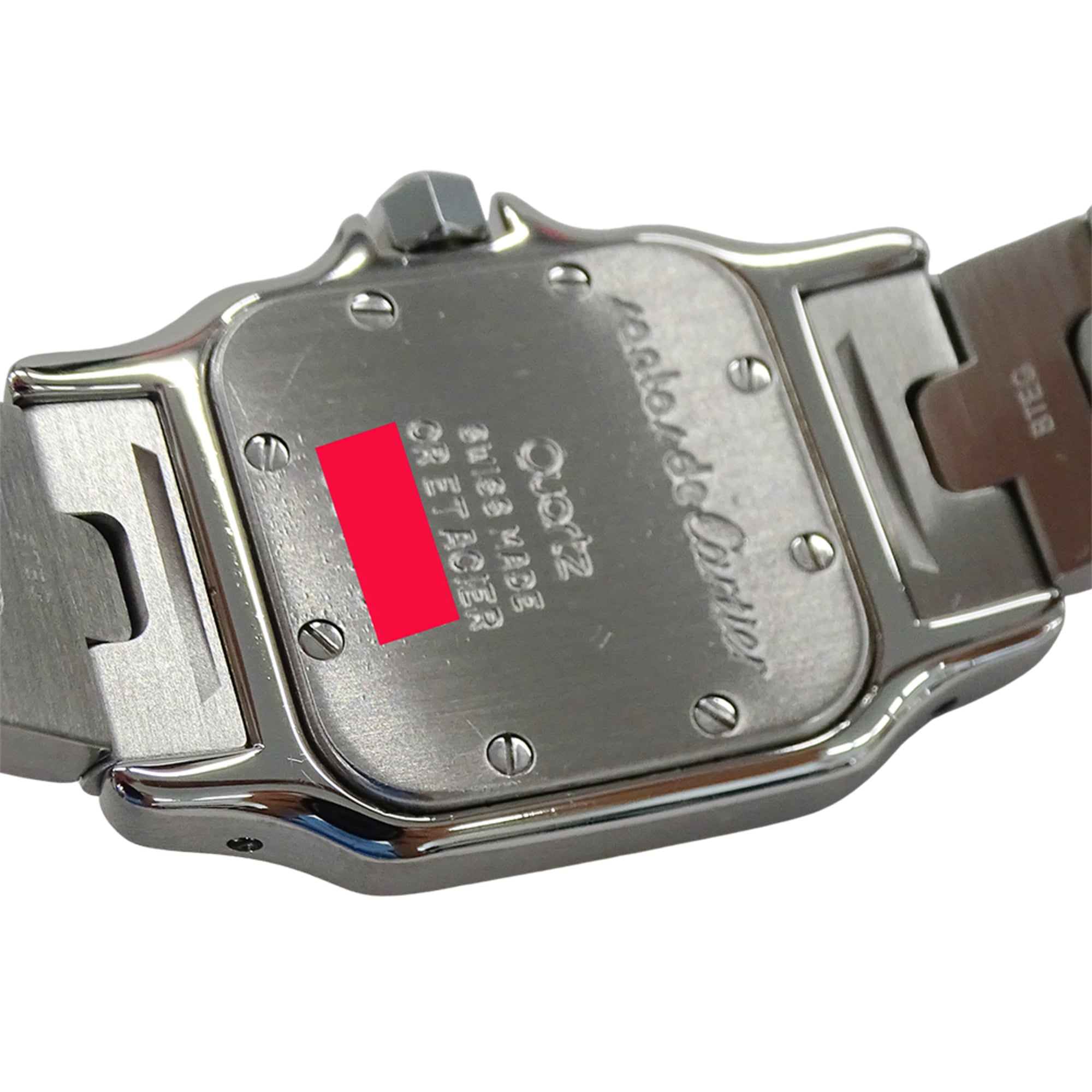 Cartier women's watch, Santos Galbee SM, quartz movement, stainless steel (SS), gold (YG), W20012C4 — Good